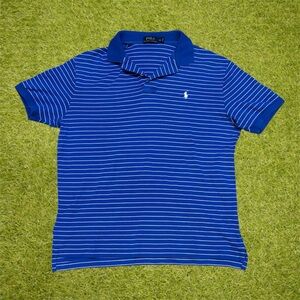Polo Ralph Lauren blue striped polo shirt Size Medium